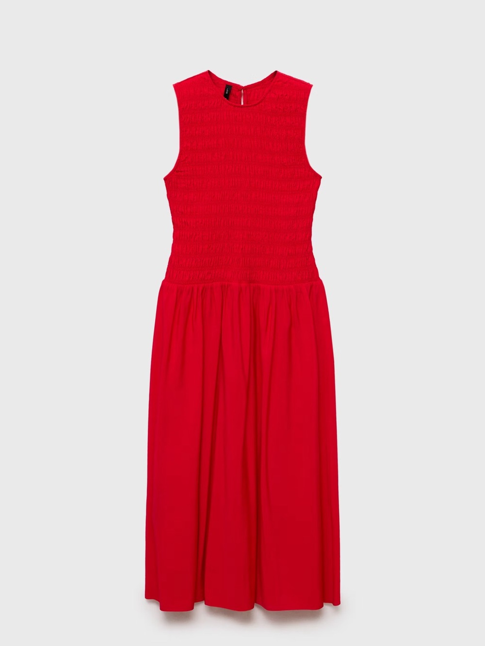 Mango Red flared dress with gathered body NWT - Picture 2 of 7